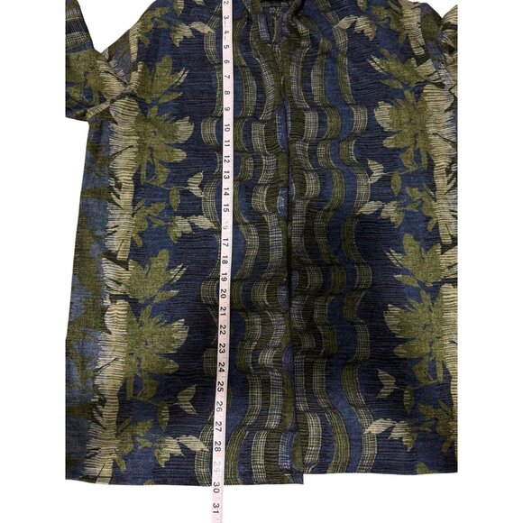 John Mark Womens Open Front Cardigan Art to Wear Blue Green Size M - Picture 6 of 7